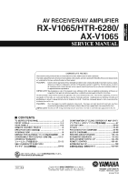 Yamaha HTR-6280 - Service Manual